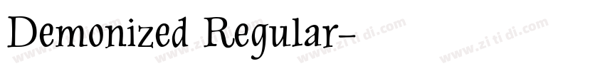 Demonized Regular字体转换